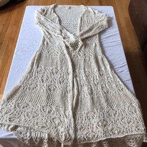 Crochet long duster XXL